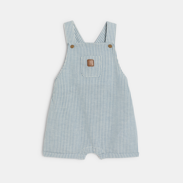 سالوبيت قصير مقلم وبودي أزرق للصبي حديث الولادة